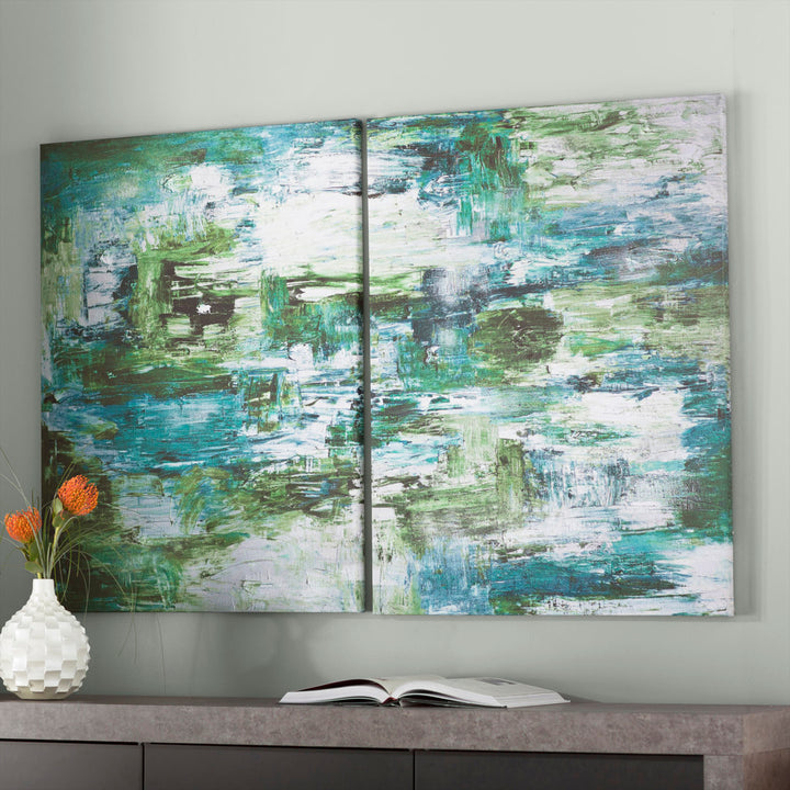 Smash X by Tristan Scott - 2 Piece Graphic Art Print Set on Canvas Ivy Bronx