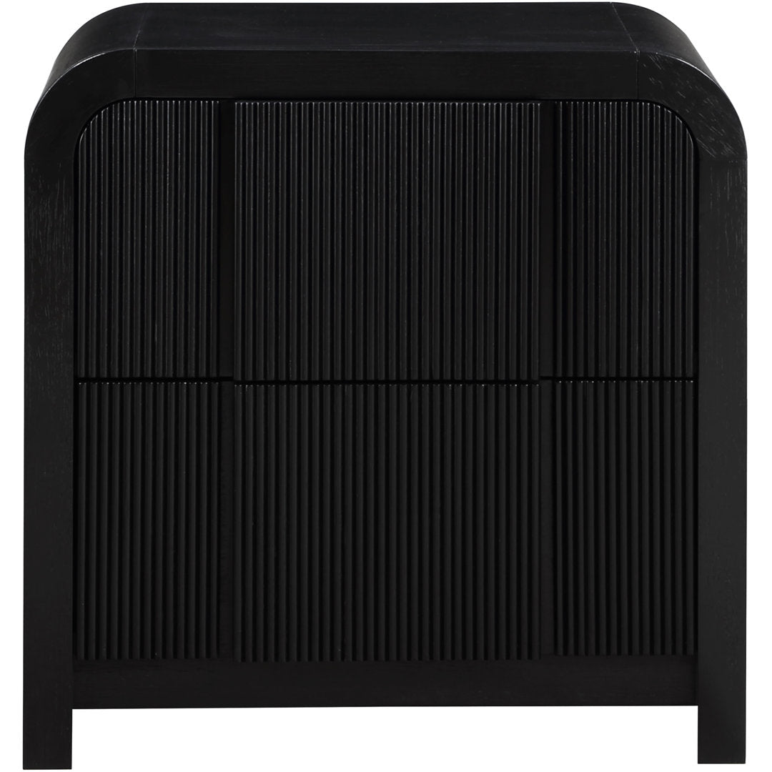 Ishana Solid Wood Nightstand Wrought Studio™ Color: Black