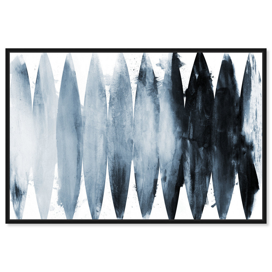 Abstract Paradise Found Muted - Painting Print on Canvas Art Remedy Size: 36" H x 54" W x 1.5" D Format: Black Framed