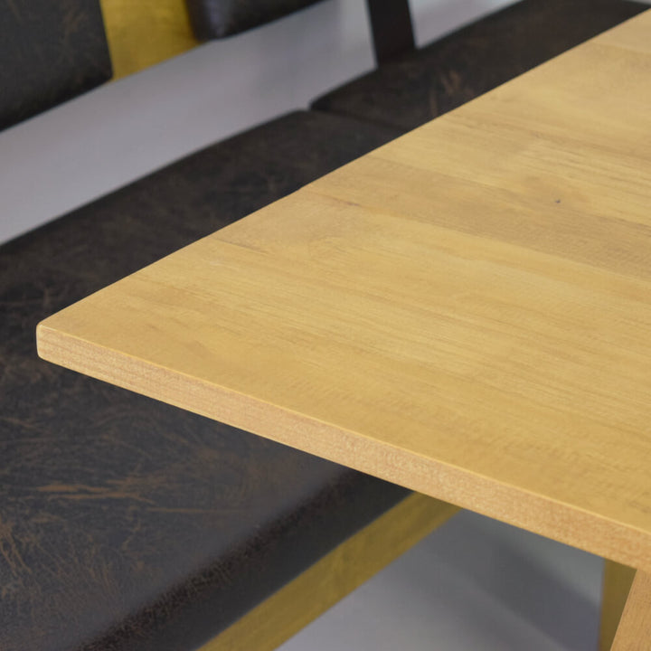 Desouza 3 - Piece Pine Solid Wood Breakfast Nook Dining Set Brayden Studio® Finish: Almond