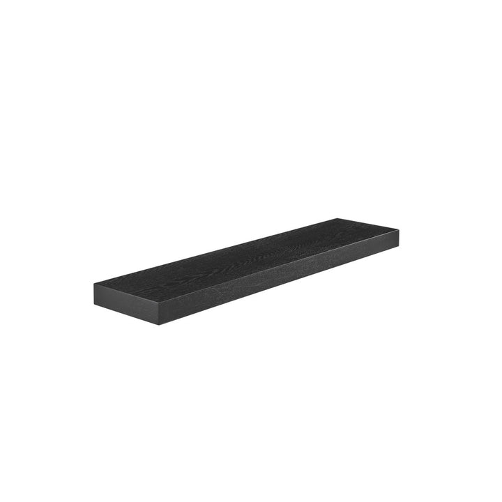 Sherice Floating Shelf AllModern Size: 1.97" H x 23.63" W x 10.24" D Finish: Black