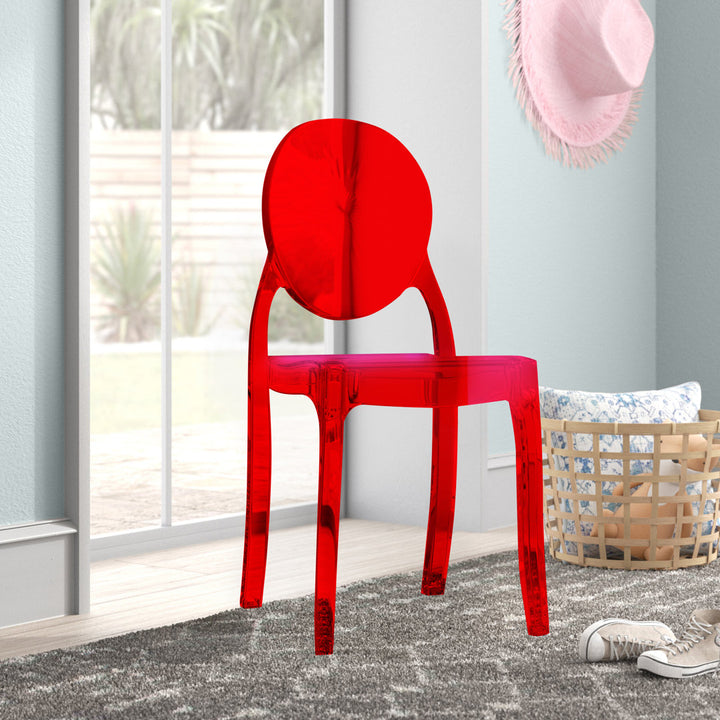 Jordon Kids 12.4'' Desk / Activity Chair Mistana™ Baby & Kids Color: Transparent Red