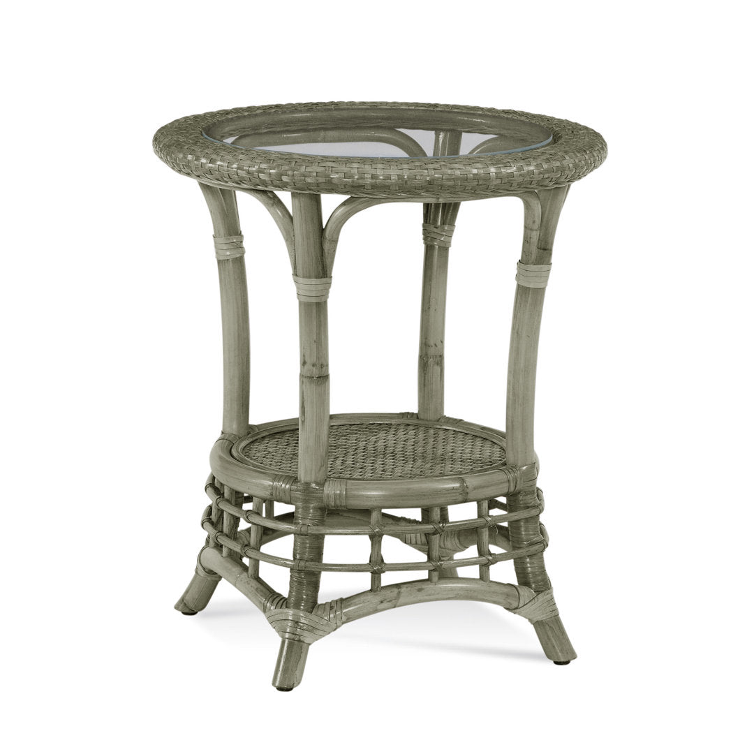 Luca Chairside Table Birch Lane™ Color: Greystone