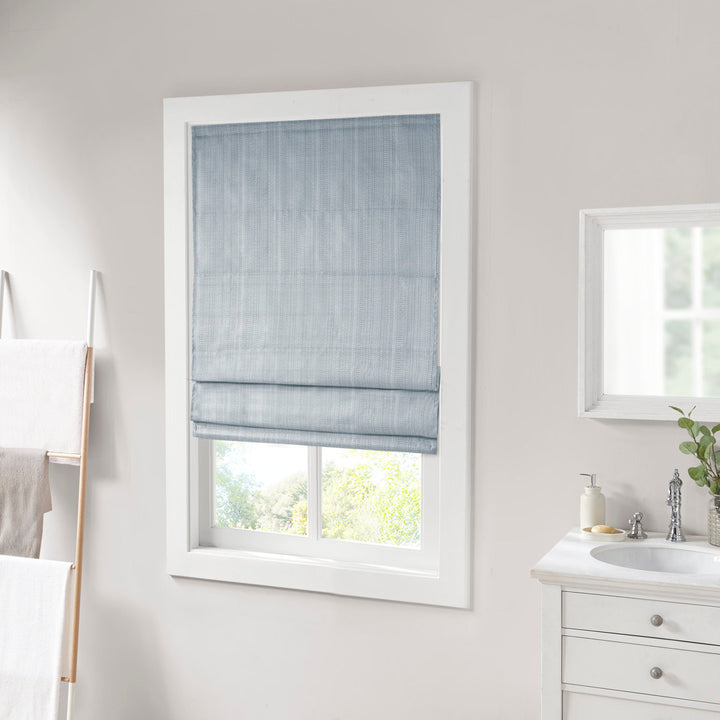 Galen Basketweave Cordless Room Darkening Roman Shade Madison Park Length & Width: 35"W x 64"L