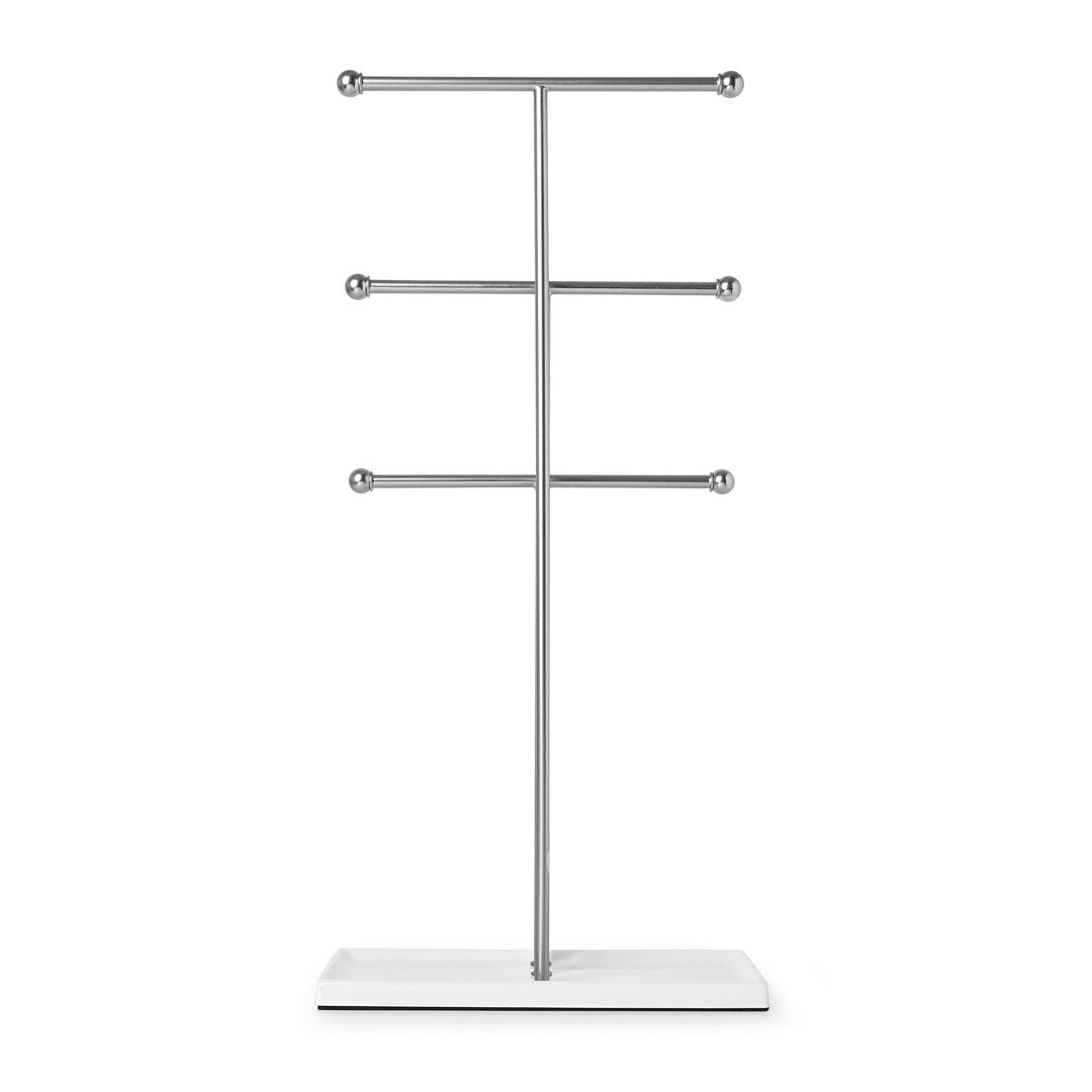 Trigem Jewelry Stand Umbra Finish: White/Nickel