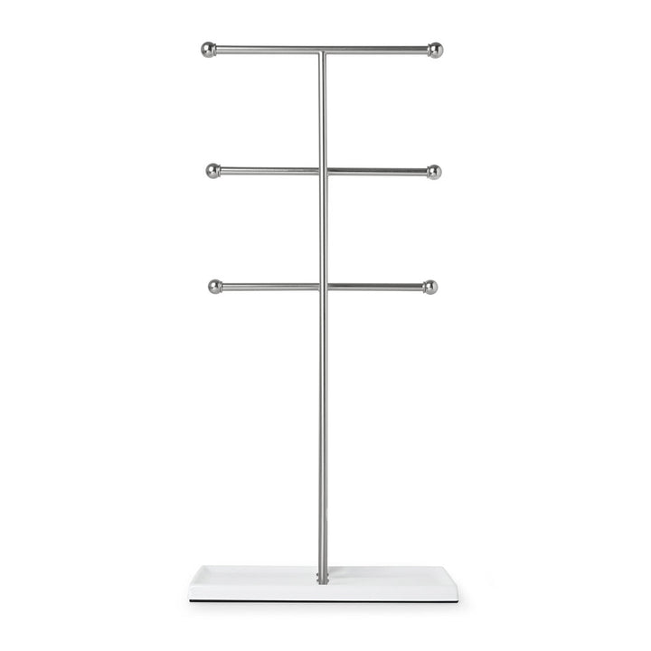 Trigem Jewelry Stand Umbra Finish: White/Nickel