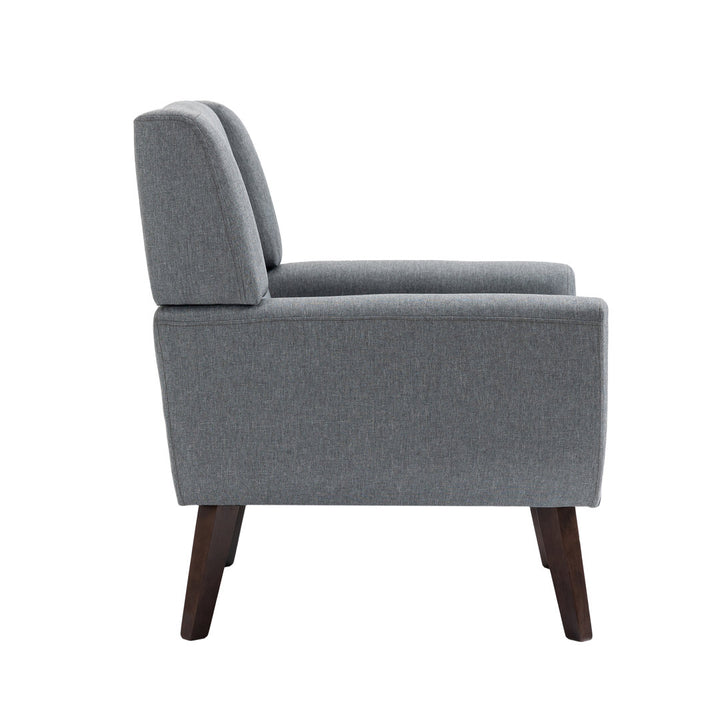 Jaqueze 28.6'' Wide Armchair George Oliver Fabric: Gray Linen Blend