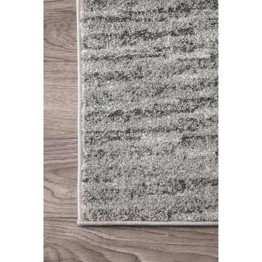 Artimas Abstract Transitional Performance Gray Rug Ebern Designs Rug Size: Runner 2'6" x 10'