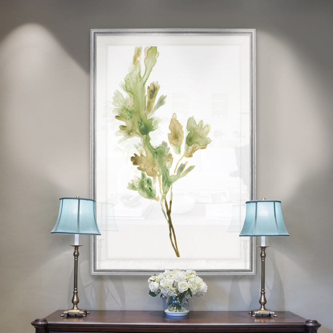 Earthtone Herbs I' Painting on Canvas Gracie Oaks Size: 30.5" H x 42.5" W x 1.5" D Format: Silver Framed