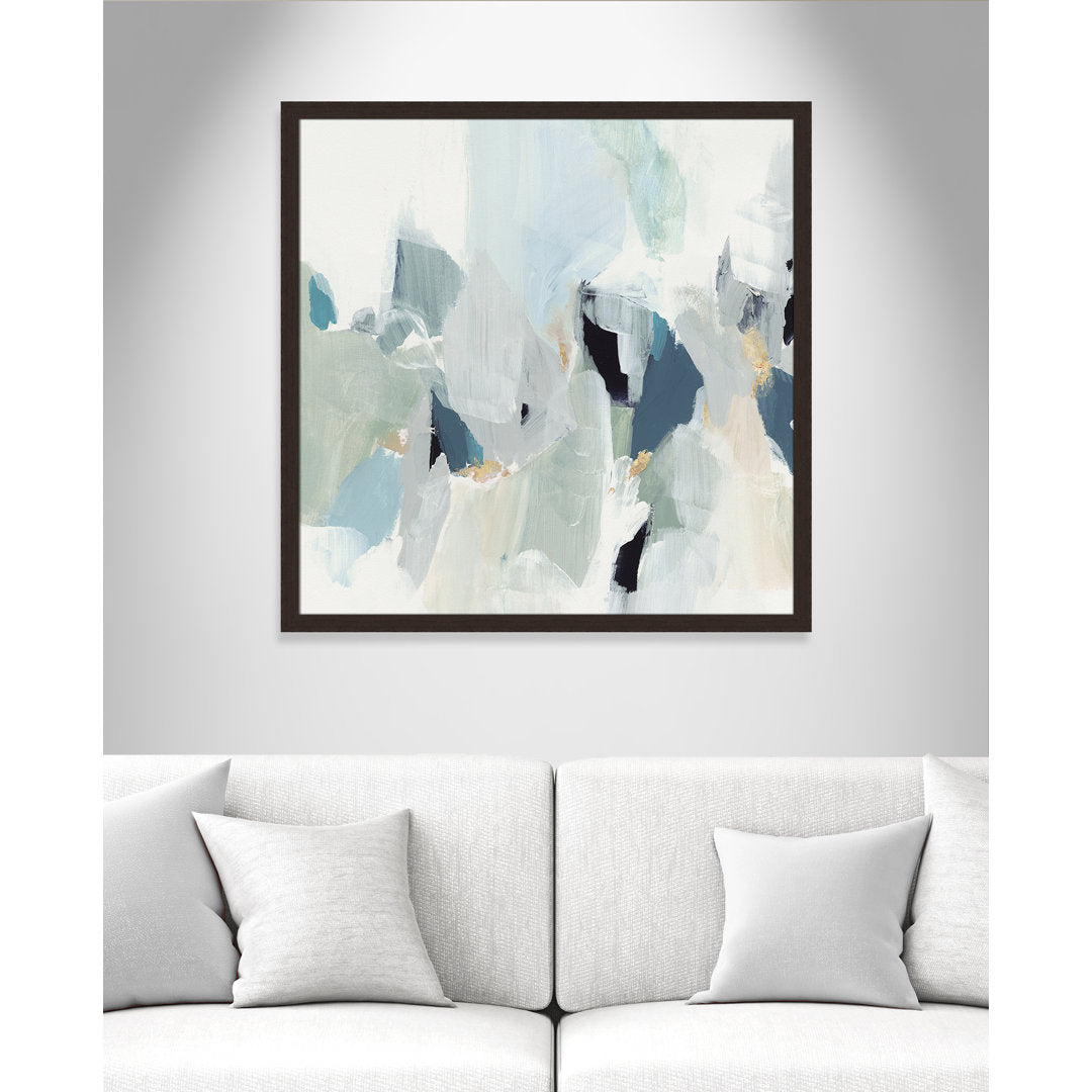 Little Talks II by Isabelle Z - Picture Frame Print on Canvas Casa Fine Arts Size: 37" H x 37" W x 0.75" D Format: Walnut Picture Framed Paper