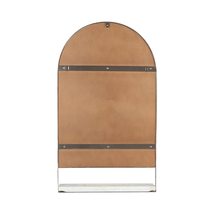 Cielo with Shelves Wall Mirror Joss & Main Size: 34" x 20" Finish: Silver