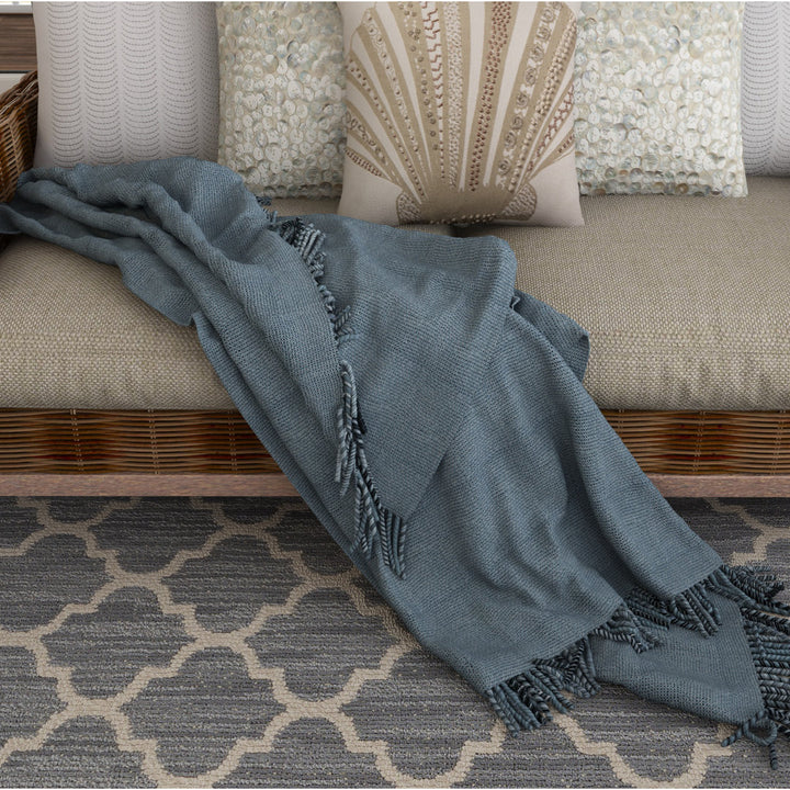 Duien Cotton Throw Birch Lane™ Color: Slate