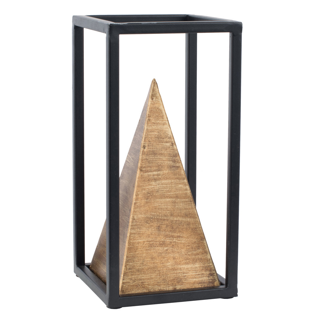 Geurie Iron Pyramid Table Sculpture Wrought Studio™