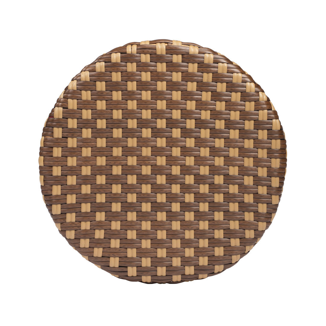 Alastair Bar & Counter Stool Birch Lane™ Color: Brown/Tan Dot/Natural Rattan Frame Seat Height: Counter Stool (24" Seat Height)