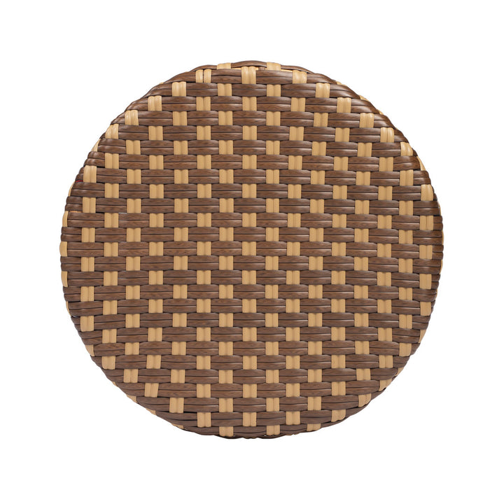 Alastair Bar & Counter Stool Birch Lane™ Color: Brown/Tan Dot/Natural Rattan Frame Seat Height: Counter Stool (24" Seat Height)