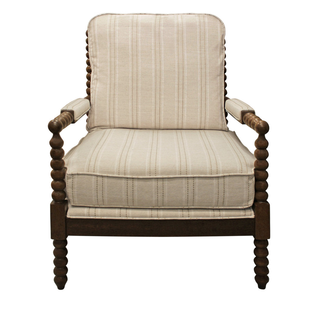 28" W Linen Armchair Langley Street® Fabric: Beige Linen