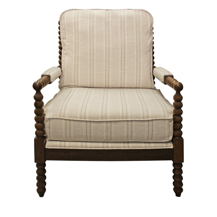 28" W Linen Armchair Langley Street® Fabric: Beige Linen