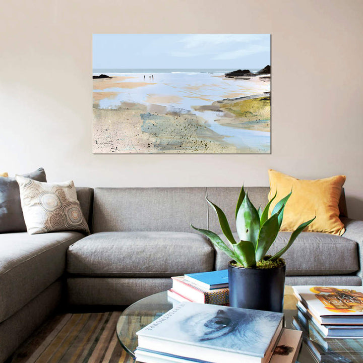 Sea View' Graphic Art Print East Urban Home Size: 40" H x 60" W x 1.5" D Format: Wrapped Canvas