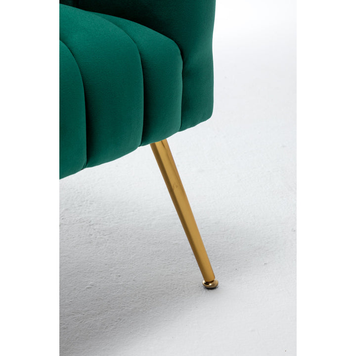 Murrow 28" W Tufted Velvet Armchair Willa Arlo™ Interiors Fabric: Green Velvet