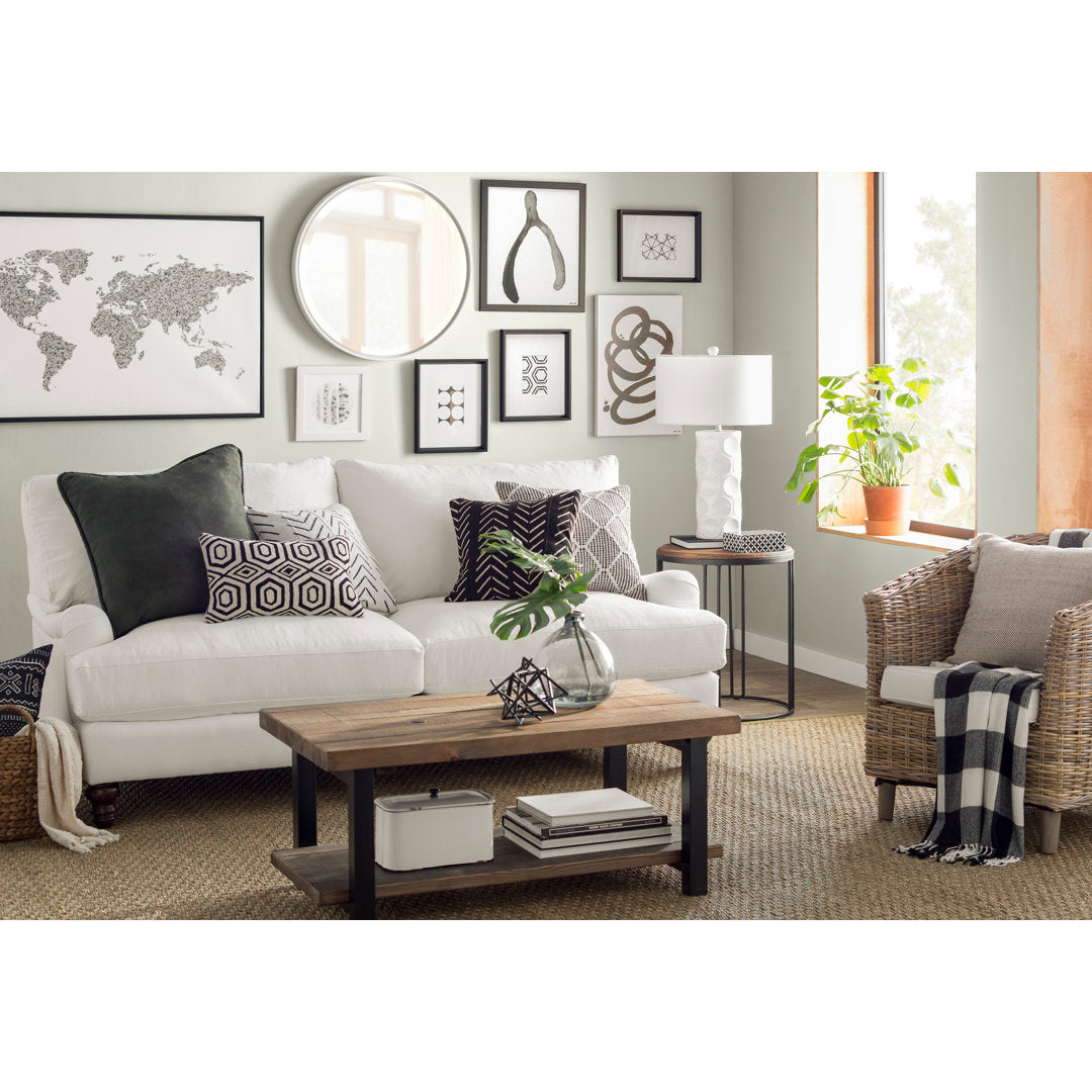 Abraxas Solid Wood Frame End Table Sand & Stable™