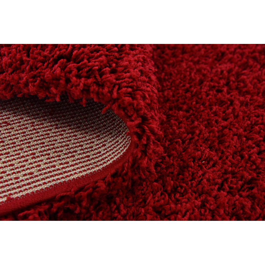 Angeline Cherry Red Area Rug Ebern Designs Rug Size: Runner 2'6" x 16'5"
