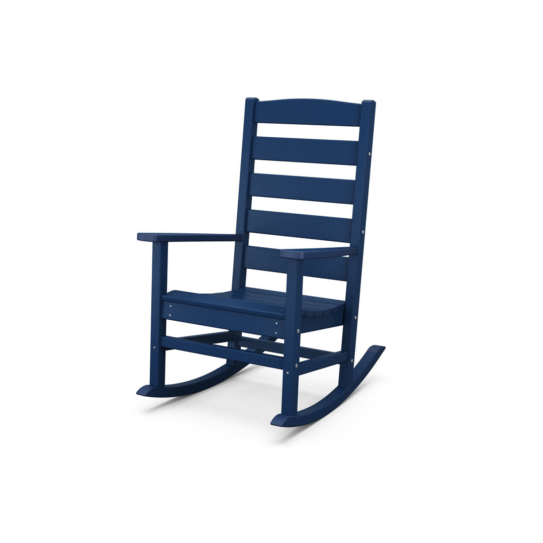 Sol 72 Traditional Porch Rocking Chair POLYWOOD® Frame Color: Navy