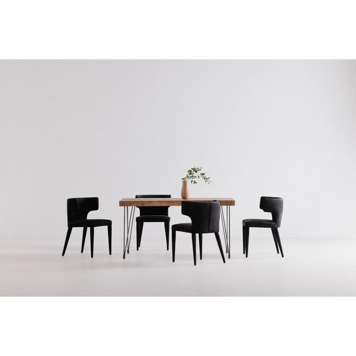 Libra Solid Wood Dining Table Birch Lane™ Table Top Color: Rustic Brown