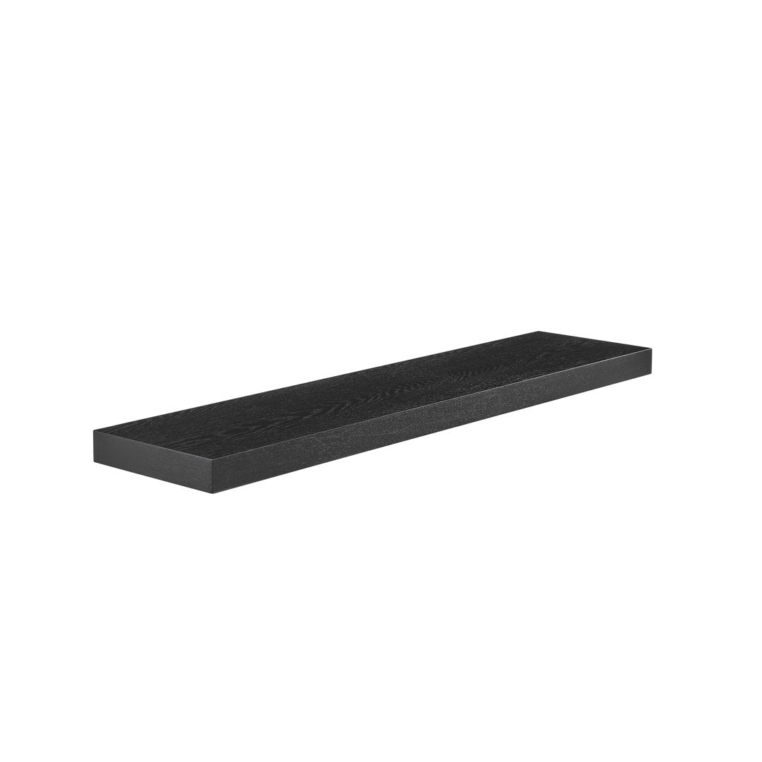 Sherice Floating Shelf AllModern Size: 1.97" H x 36.23" W x 10.24" D Finish: Black