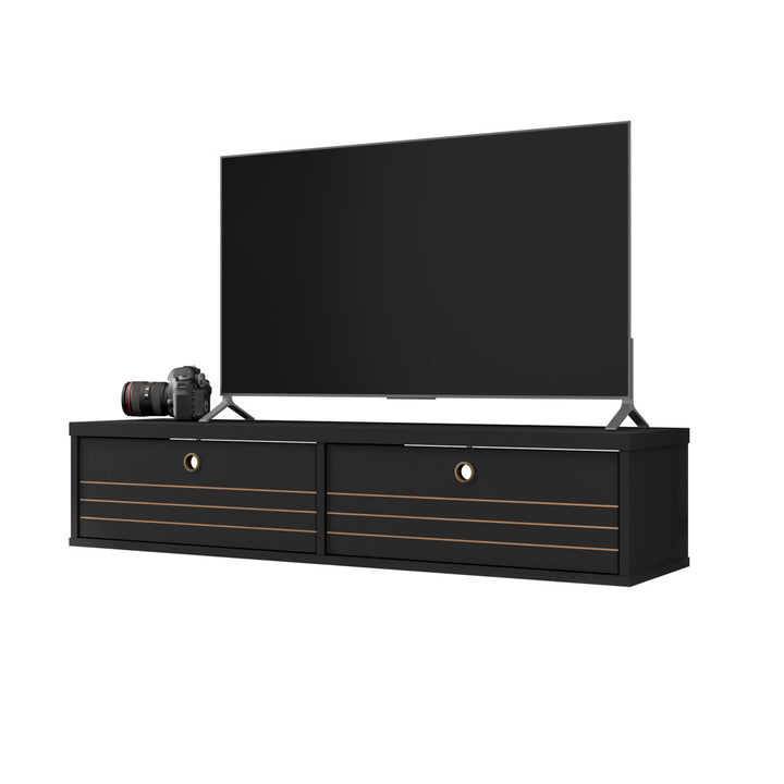 Darryl Floating TV Stand for TVs up to 48" Zipcode Design™ Color: Black