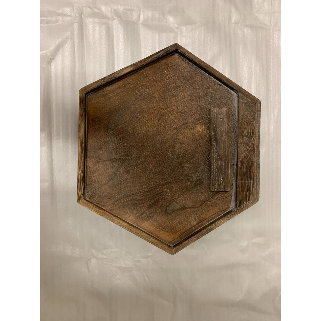 Dailey 3 Piece Solid Wood Hexagon Floating Shelf (Set of 3) Foundry Select