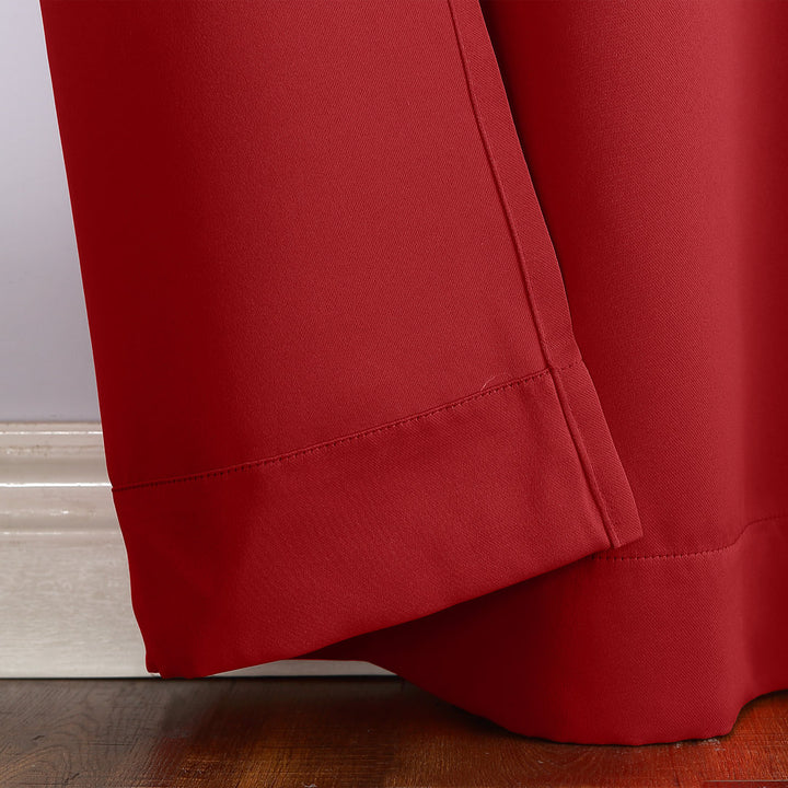 Wayfair Basics Blackout Grommet Curtain Panel Wayfair Basics® Curtain Color: Red Size per Panel: 40" W x 54" L