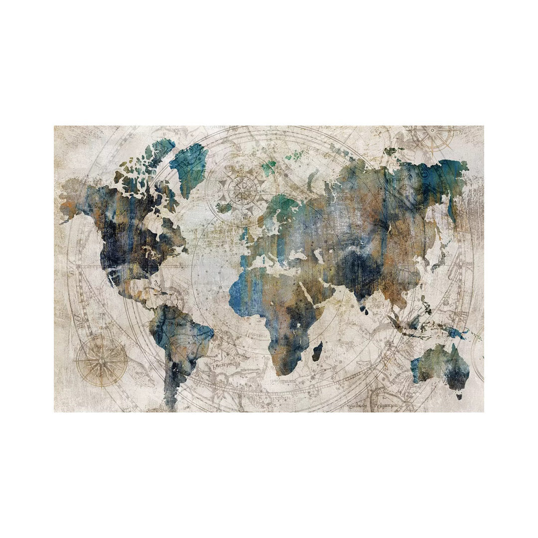 Celestial Map by Isabelle Z - Painting Print The Twillery Co.® Size: 40" H x 60" W x 1.5" D Format: Wrapped Canvas