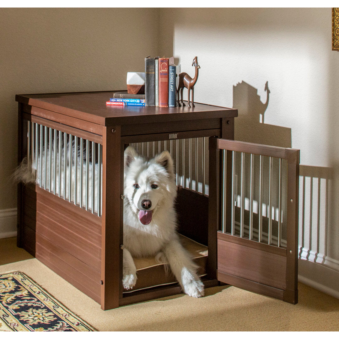 Southwick ECOFLEX® Furniture-Style Dog Crate – End Table Design Archie & Oscar™ Color: Russet Size: Large (28" H x 24" W x 35.4" D)