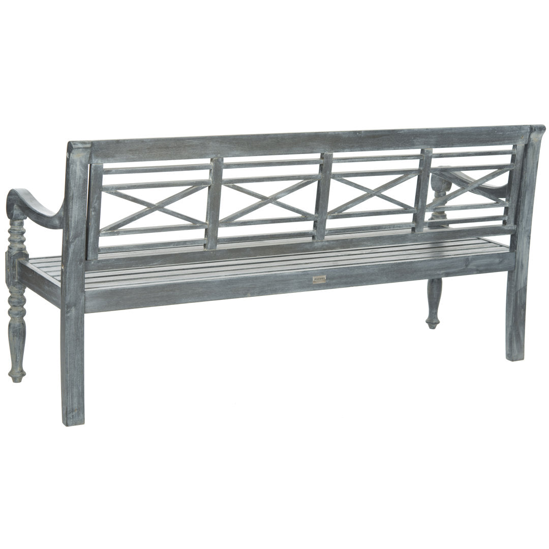 Paull Wooden Garden Bench Highland Dunes Color: Ash Gray