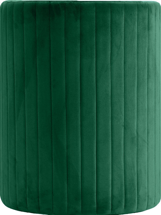 Amilliona Barrel Chair and Ottoman Wrought Studio™ Fabric: Green Velvet