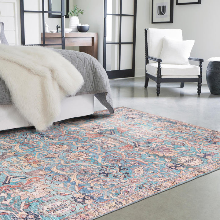 Enger Blue Area Rug Mistana™ Rug Size: Rectangle 3'11" x 6'