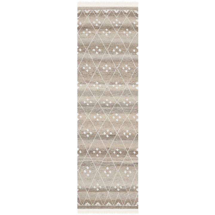 Natural Kilim Hand Woven 60% Wool, 20% Viscose, And 20% Cotton Geometric Rug Union Rustic Rug Size: Runner 2'3" x 12'
