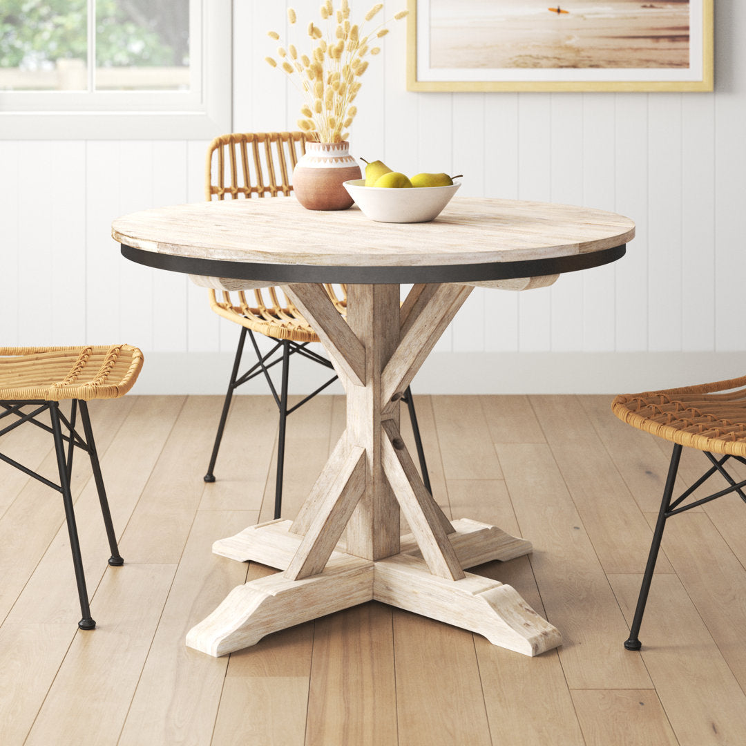 Eugley Pedestal Dining Table Sand & Stable™ Size: Counter Height (36" Height)