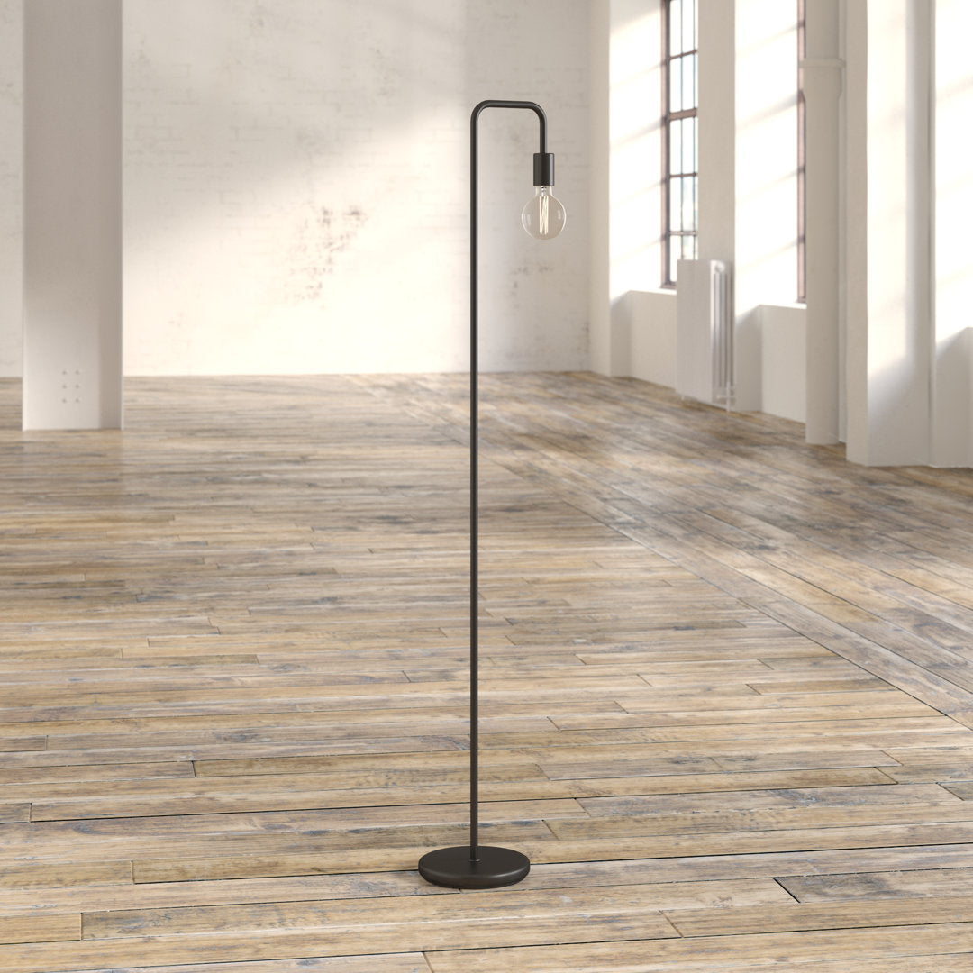 Kazutaka 70" Arched Floor Lamp 17 Stories Base Finish: Black