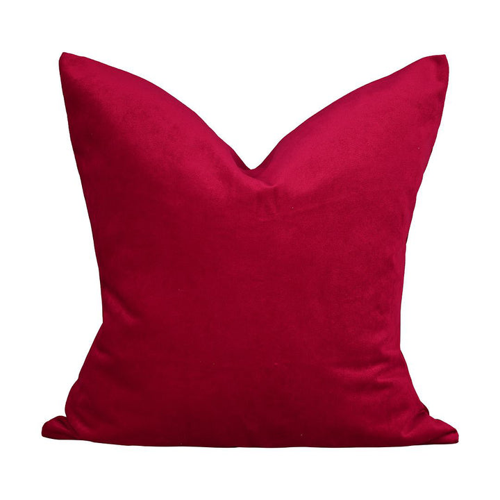 Velvet Throw Square Pillow Cover (Set of 2) Lilijan Home & Curtain Color: 53 Bright Maroon Size: 20" x 20"