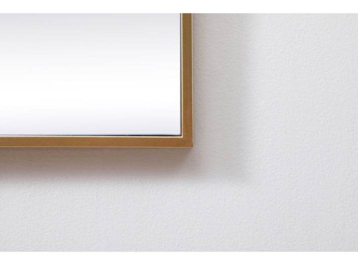 Valparaiso Accent Mirror Wade Logan® Size: 30"  x 30"  Finish: Brass