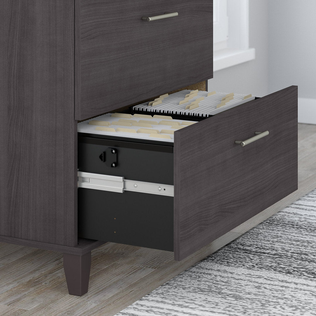 Magomed 2-Drawer Lateral Filing Cabinet Gracie Oaks Color: Storm Gray
