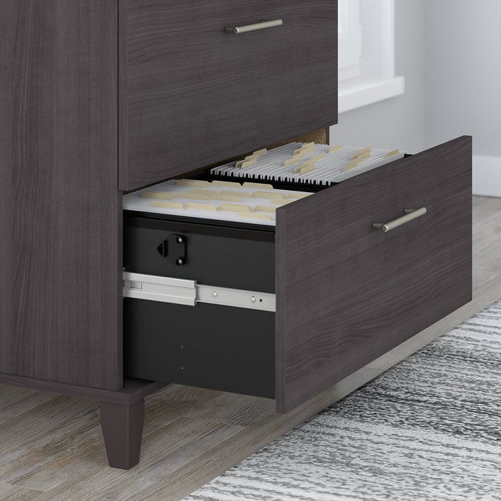 Magomed 2-Drawer Lateral Filing Cabinet Gracie Oaks Color: Storm Gray