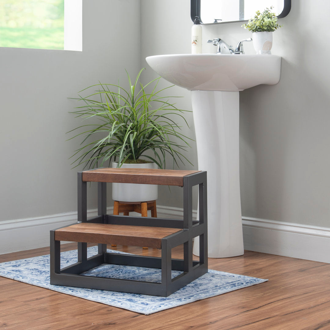 Majeski 2 - Step Wood Step Stool Trent Austin Design® Color: Brown