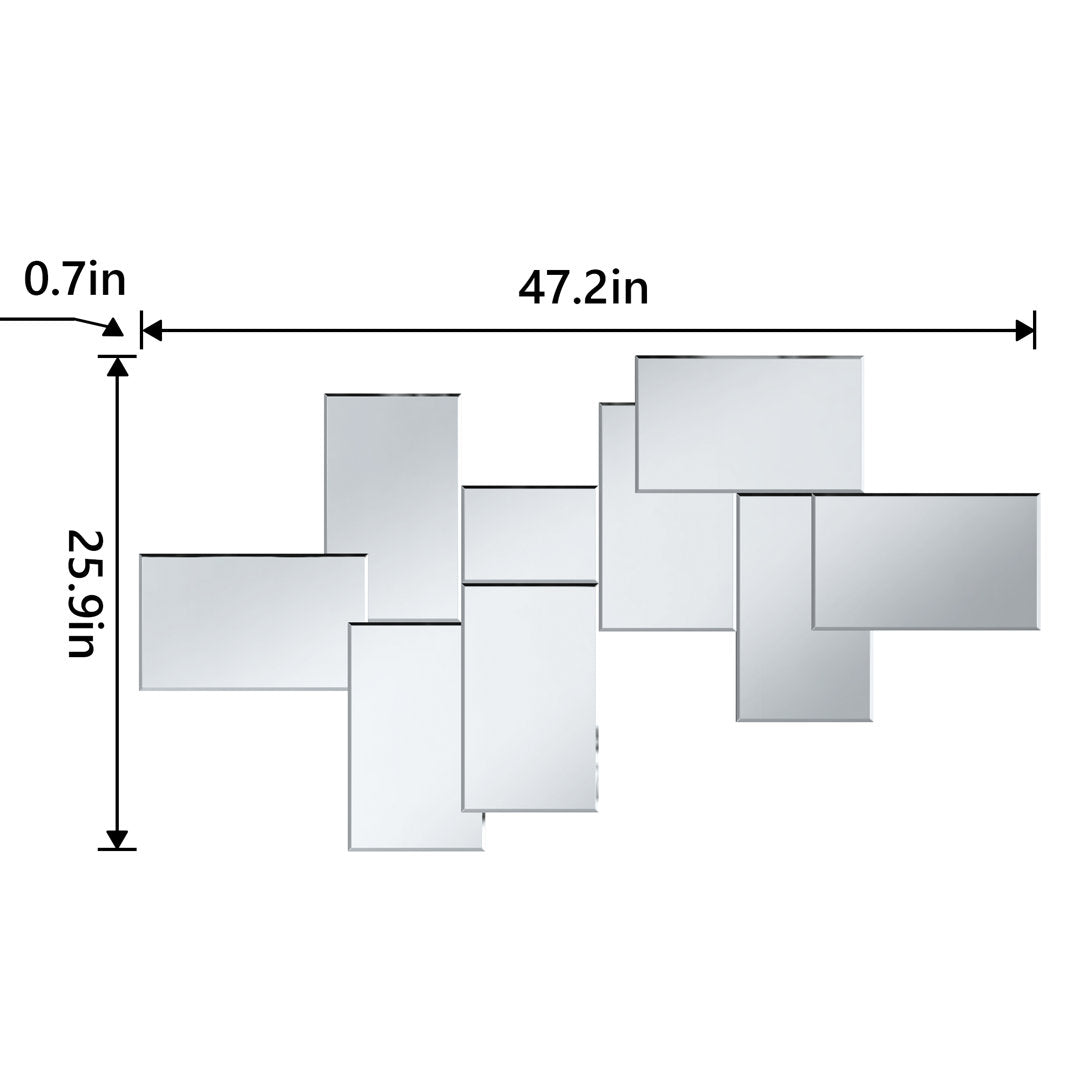Amrita Asymmetrical Accent Cluster Wall Mirror Wrought Studio™
