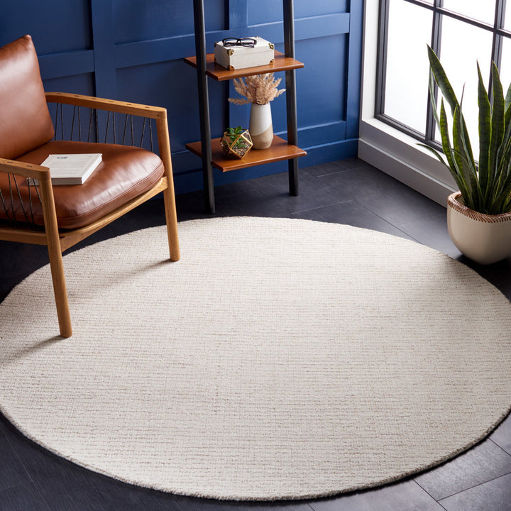 Maja Handmade Tufted Wool Ivory/Beige Area Rug Kelly Clarkson Home Rug Size: Round 10'
