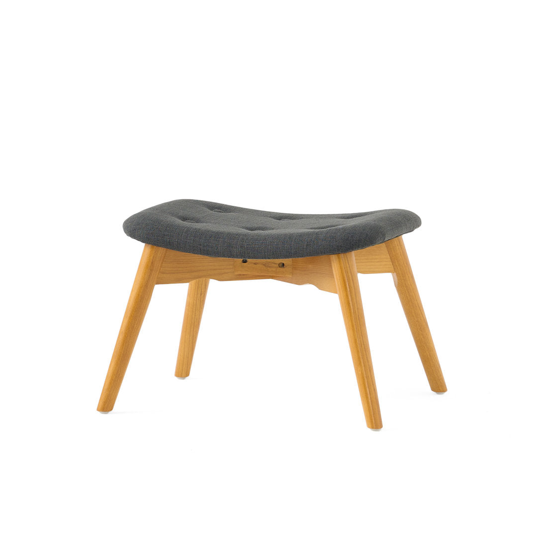 Dayon 68.58Cm Wide Tufted Polyester Lounge Chair and Ottoman George Oliver Fabric: Dark Gray  Polyester Blend
