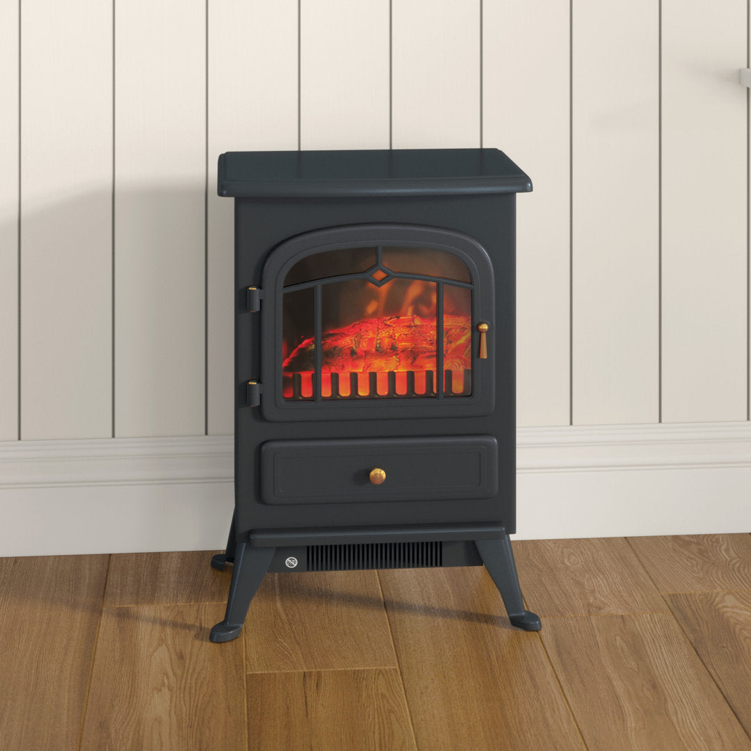 Manor Electric Fireplace Charlton Home® Finish: Black
