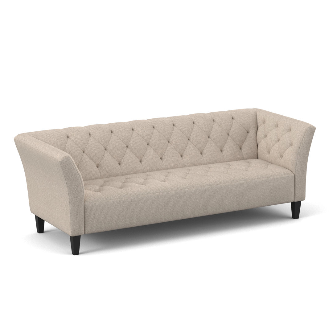 Carruth 91" Flared Arm Sofa Mercer41 Body Fabric: Gypsy Cream Performance Microfiber