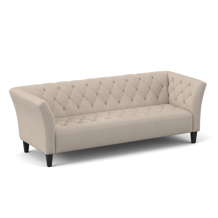 Carruth 91" Flared Arm Sofa Mercer41 Body Fabric: Gypsy Cream Performance Microfiber